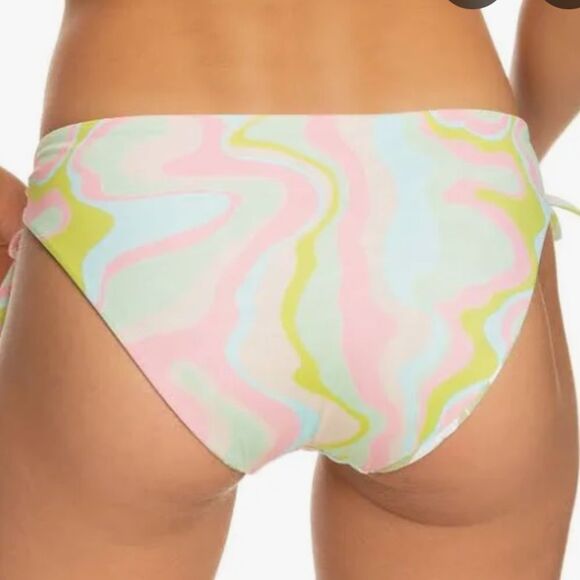 Roxy Tropics Hype Hipster Reversible Ambrosia Swirl Bikini Bottom Size XL - Picture 2 of 11